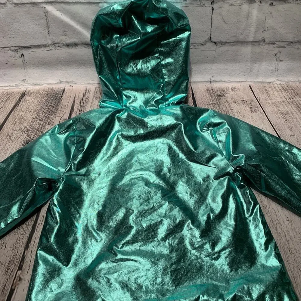 WONDER NATION Girl’s Aqua Metallic Unicorn Jacket / Size: 18 Months